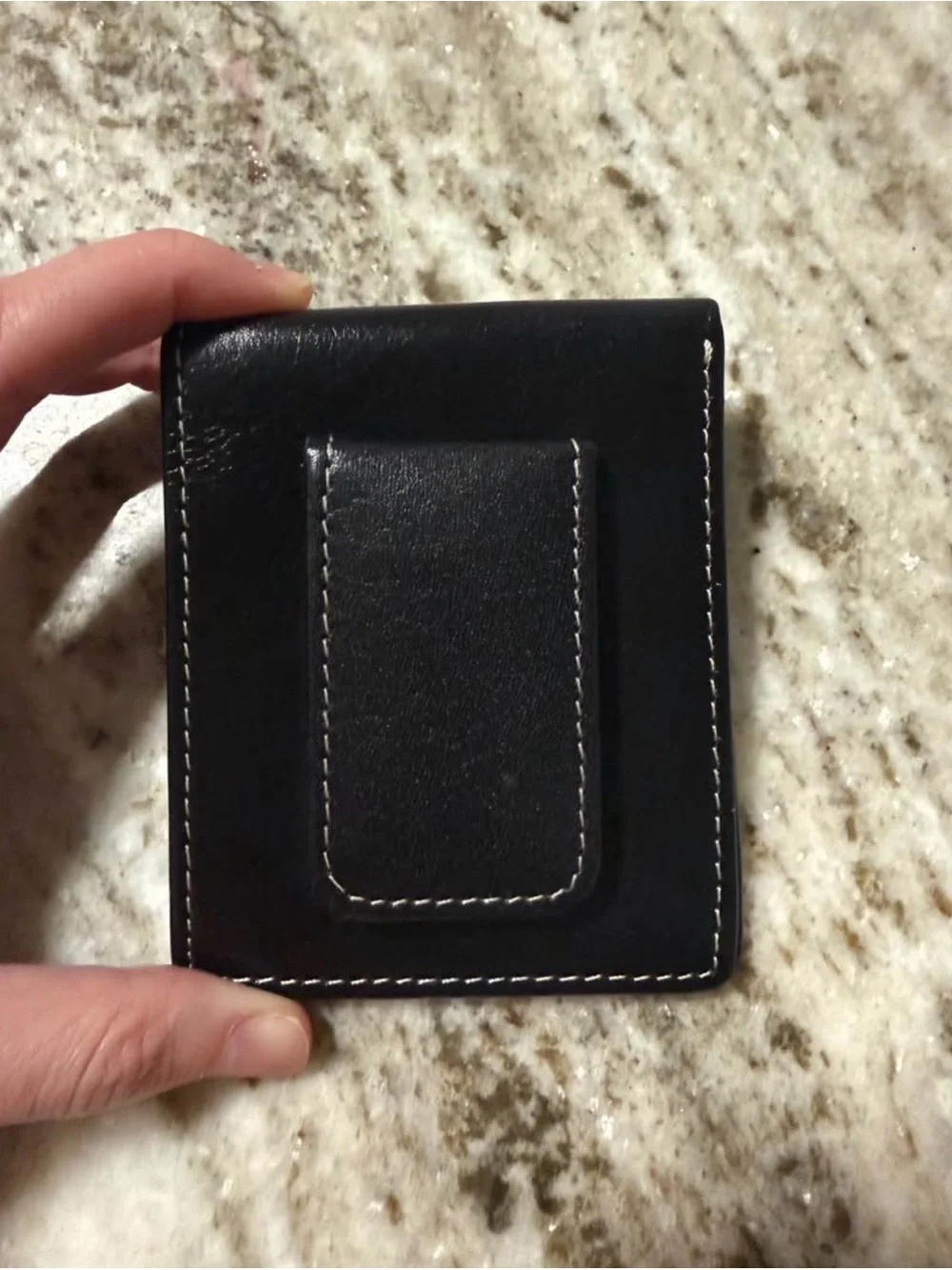 Calvin Klein Black Bifold Wallet ID Window Card Holder